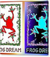 Happy  Frogs Canvas Print