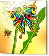 Happy Hippie Butterflies Canvas Print