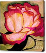 Happy Red Rose Canvas Print