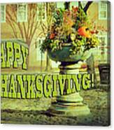 Happy Thanksgiving Card Canvas Print