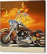 Harley Davidson Outlaw Bagger Ii Canvas Print