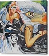 Harley Girl Canvas Print
