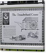 Harwich - Treadwheel Crane Canvas Print