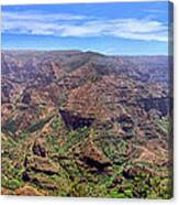 Hawaii Kauai Waimea Canyon Beautiful Panorama Canvas Print