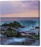 Hawaiian Waves At Sunset Canvas Print