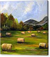 Hay Bales In Wv Canvas Print
