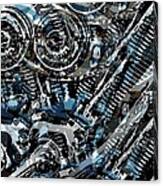 Abstract V-twin Canvas Print