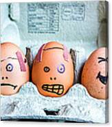 Headache Eggs. Canvas Print