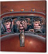 Hear No Evil See No Evil Speak No Evil Canvas Print