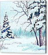 Heavy Snow Canvas Print