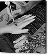 Henna Artist At Play Canvas Print