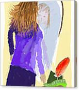 Her Reflection Canvas Print