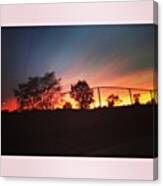 Hi 😃 #sunset #love #scene #car #ride Canvas Print