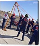 High Angle Technical Rescue Training Canvas Print