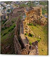 High Angle View Of Amer Fort Canvas Print