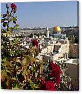 High View Of Temple Mount Canvas Print