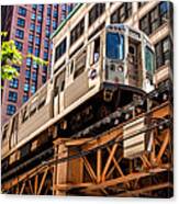 Historic Chicago El Train Canvas Print