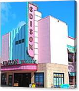 Deco Historic Edison Theater. Ft. Myers. Florida. Canvas Print