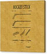 Hockey Stick Patent 1 Canvas Print