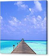 Holiday Island Maldives Canvas Print