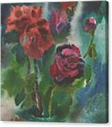 Holiday Roses Canvas Print