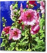 Hollyhock Haven Canvas Print