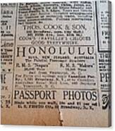Honolulu Passport Canvas Print