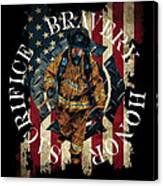 Honor Bravery Sacrifice Canvas Print