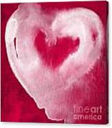 Hot Pink Heart Canvas Print