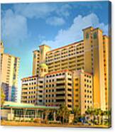 Hotel In Downtown Myrtle Beach Canvas Print