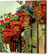 House And Garden Garden Furnishing Number Cover Canvas Print
