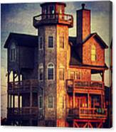 House In Rodanthe At Sunset Canvas Print