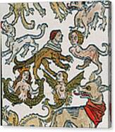 Human Monsters 1493 Canvas Print