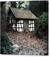 Hut In The Forest - Nature Park Schoenbuch Germany Canvas Print