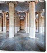 Hypostyle Room In Park Guell Canvas Print