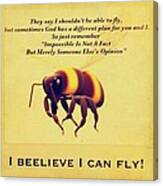 I Believe I Can Fly Canvas Print