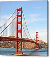 I Guard The California Shore - Golden Gate Bridge San Francisco Ca Canvas Print