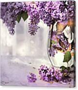 I Picked A Bouquet Of Lilacs Today Canvas Print