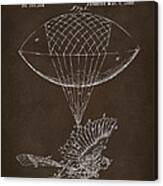 Icarus Airborn Patent Artwork Espresso Canvas Print