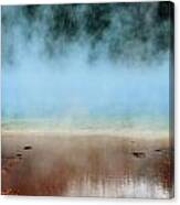 Ice Blue And Steamy Canvas Print