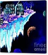 Ice City In Space Canvas Print