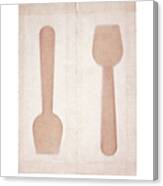 Ice Cream Spoons In Packets Canvas Print