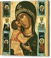Icon Of The Virgin Of The Tenderness Canvas Print