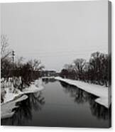 Icy River Canvas Print