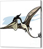 Illustration Of A Pteranodon Dinosaur Canvas Print