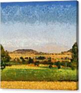 Impressionist Burgundy Canvas Print