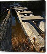 Improvised Wooden Bridge Canvas Print