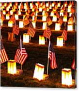 In Solemn Dedication - Gettysburg Illumination Remembrance Day 2012 - A Canvas Print