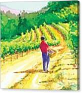 In The Vineyard Canvas Print
