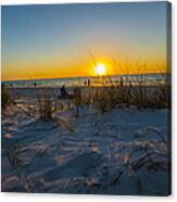 Indian Beach Sunset Canvas Print